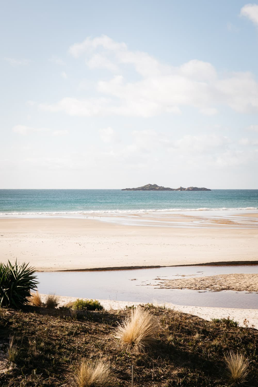 In the garden overlooking Sisters Beach and Sisters Island